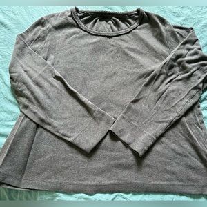 Gray long sleeve top